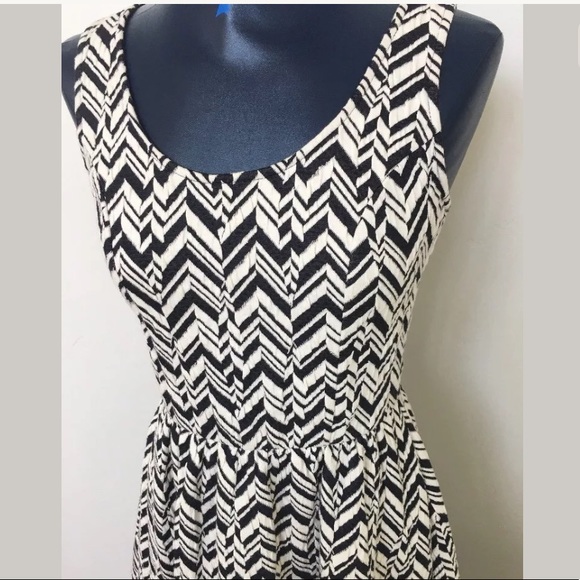 Anthropologie Maeve navy and white dress - Picture 2 of 6